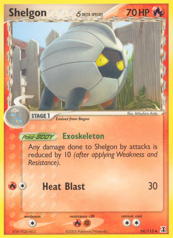 Shelgon (54/113) (Delta Species) [EX: Delta Species] | Good Games Morley