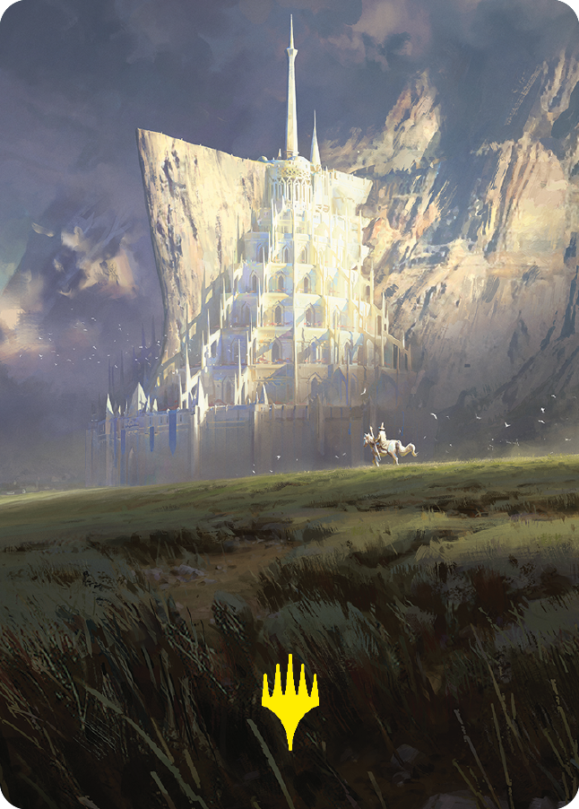 Minas Tirith Art Card (Gold-Stamped Signature) [The Lord of the Rings: Tales of Middle-earth Art Series] | Good Games Morley