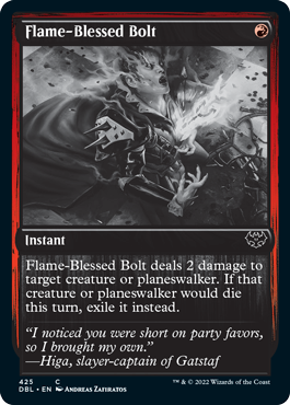 Flame-Blessed Bolt [Innistrad: Double Feature] | Good Games Morley