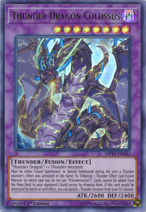Thunder Dragon Colossus [MP19-EN183] Ultra Rare | Good Games Morley