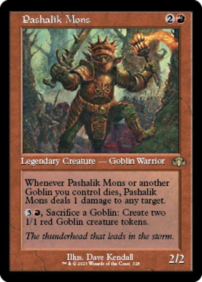 Pashalik Mons (Retro) [Dominaria Remastered] | Good Games Morley