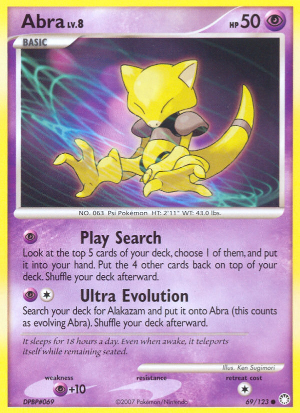 Abra (69/123) [Diamond & Pearl: Mysterious Treasures] | Good Games Morley