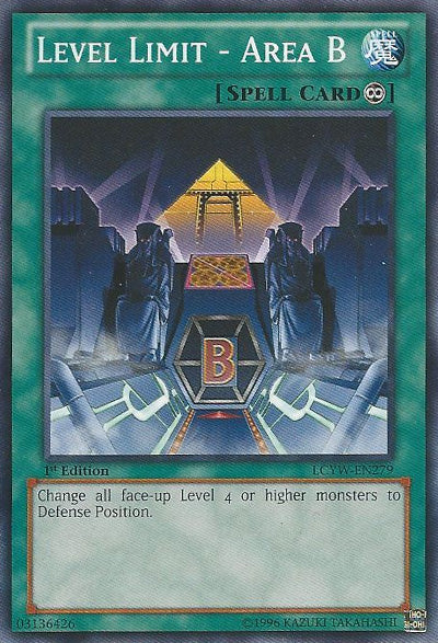 Level Limit - Area B [LCYW-EN279] Common | Good Games Morley