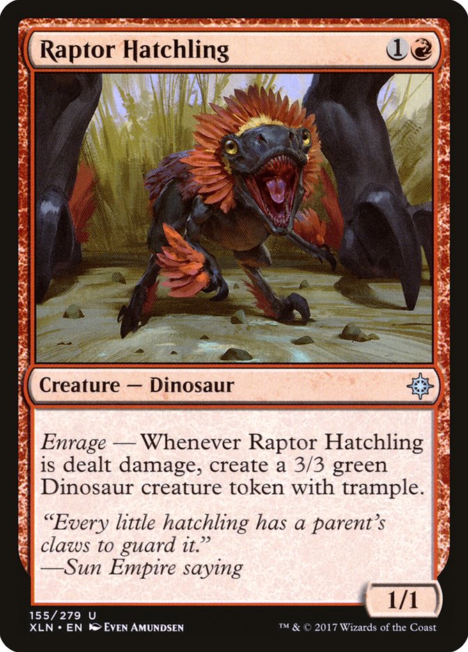 Raptor Hatchling [Ixalan] | Good Games Morley