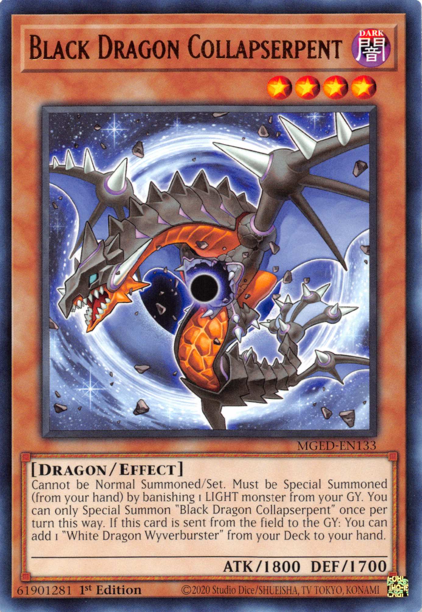 Black Dragon Collapserpent [MGED-EN133] Rare | Good Games Morley