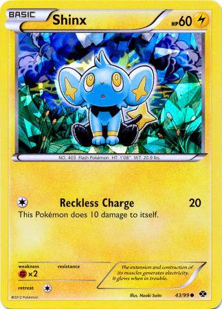 Shinx (43/99) (Cracked Ice Holo) (Blister Exclusive) [Black & White: Next Destinies] | Good Games Morley
