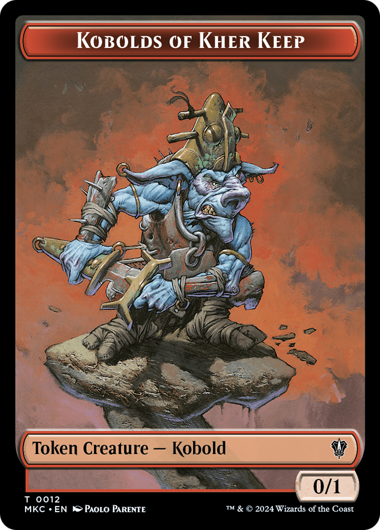 Gold // Kobolds of Kher Keep Double-Sided Token [Murders at Karlov Manor Commander Tokens] | Good Games Morley