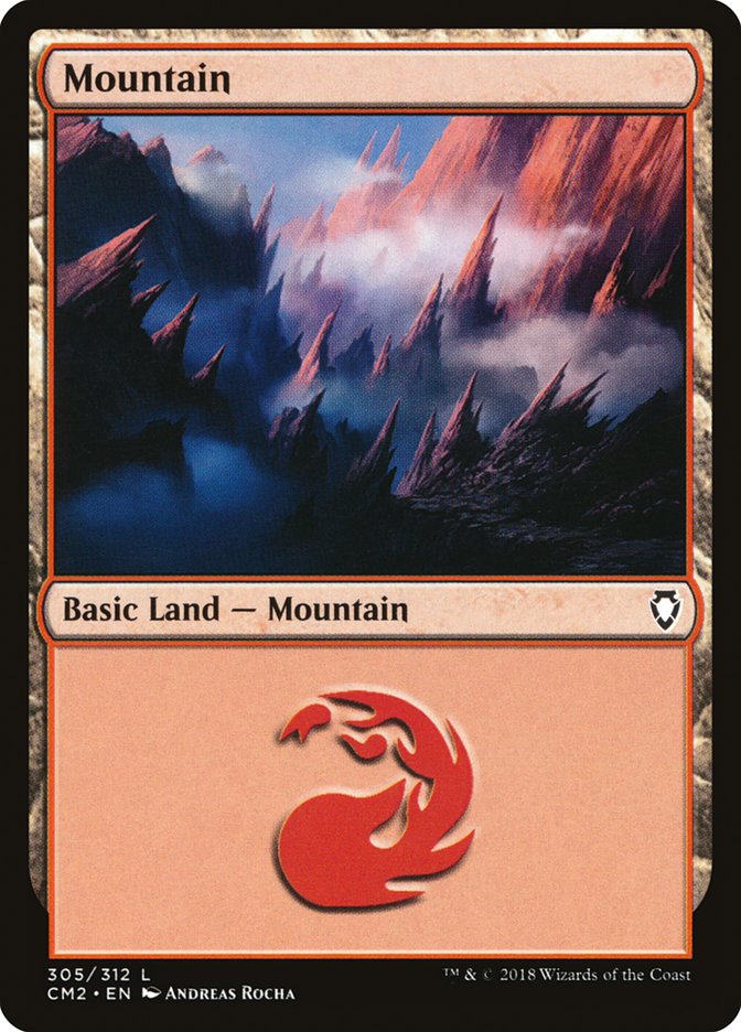 Mountain (305) [Commander Anthology Volume II] | Good Games Morley