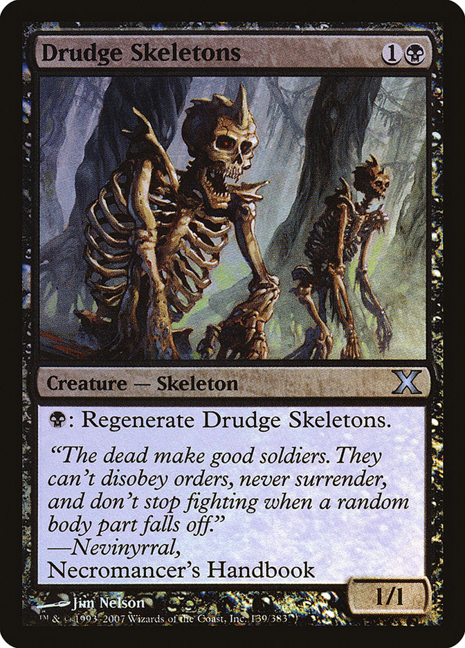 Drudge Skeletons (Premium Foil) [Tenth Edition] | Good Games Morley