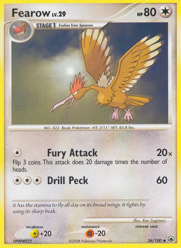 Fearow (36/100) [Diamond & Pearl: Majestic Dawn] | Good Games Morley
