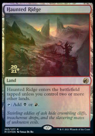 Haunted Ridge [Innistrad: Midnight Hunt Prerelease Promos] | Good Games Morley