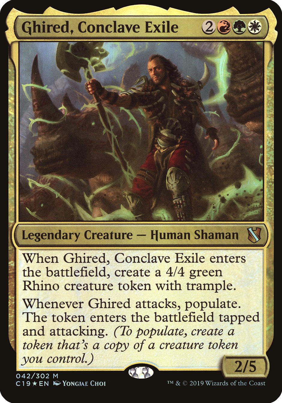 Ghired, Conclave Exile (Oversized) [Commander 2019 Oversized] | Good Games Morley