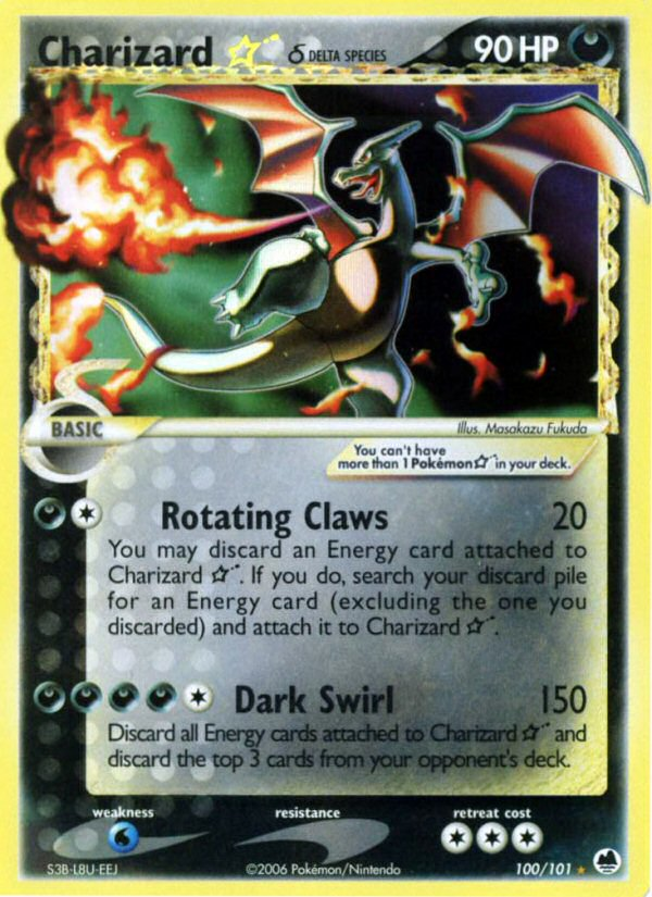 Charizard Star (100/101) (Delta Species) [EX: Dragon Frontiers] | Good Games Morley