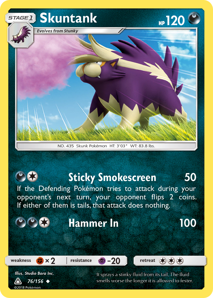 Skuntank (76/156) [Sun & Moon: Ultra Prism] | Good Games Morley