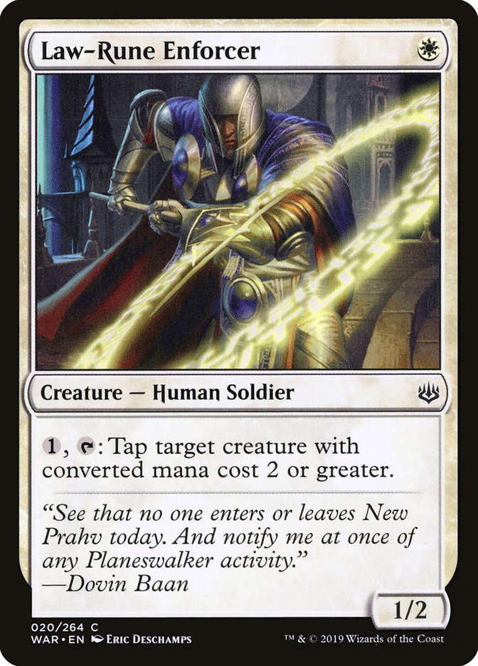Law-Rune Enforcer [War of the Spark] | Good Games Morley