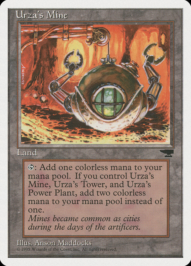 Urza's Mine (Orange Background) [Chronicles] | Good Games Morley