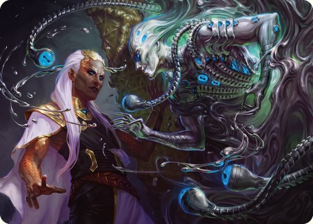 Mirage Mockery Art Card [Phyrexia: All Will Be One Art Series] | Good Games Morley