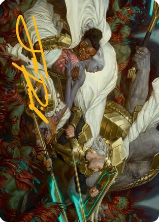 Storm the Seedcore Art Card (Gold-Stamped Signature) [March of the Machine Art Series] | Good Games Morley