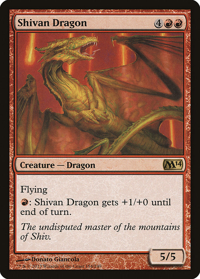 Shivan Dragon [Magic 2014] | Good Games Morley