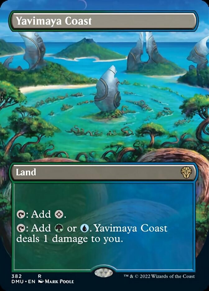 Yavimaya Coast (Borderless Alternate Art) [Dominaria United] | Good Games Morley