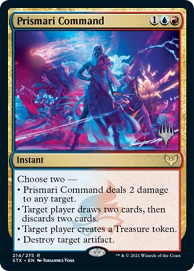 Prismari Command (Promo Pack) [Strixhaven: School of Mages Promos] | Good Games Morley