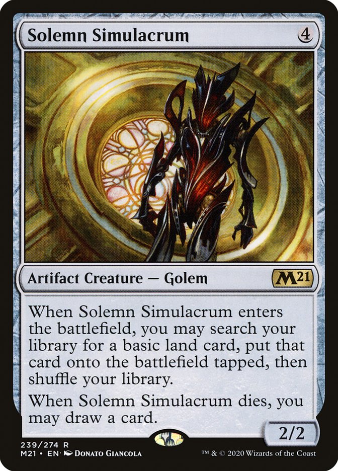 Solemn Simulacrum [Core Set 2021] | Good Games Morley