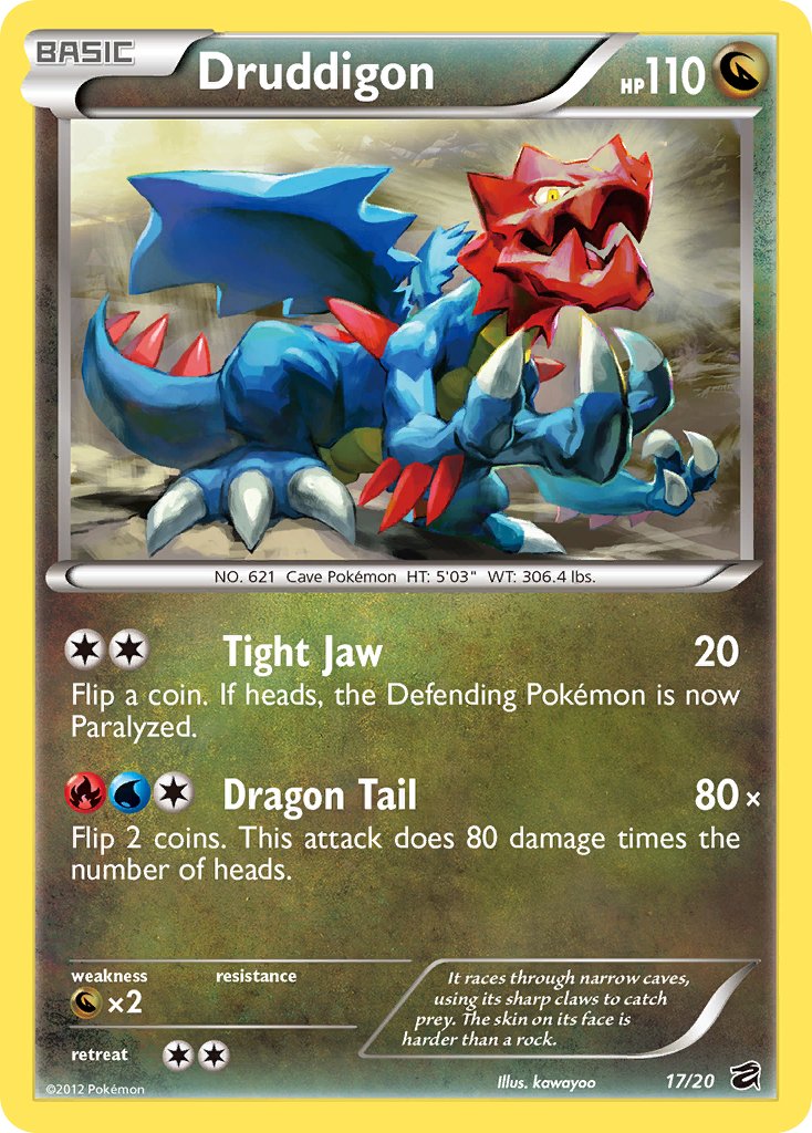 Druddigon (17/20) (Blister Exclusive) [Black & White: Dragon Vault] | Good Games Morley