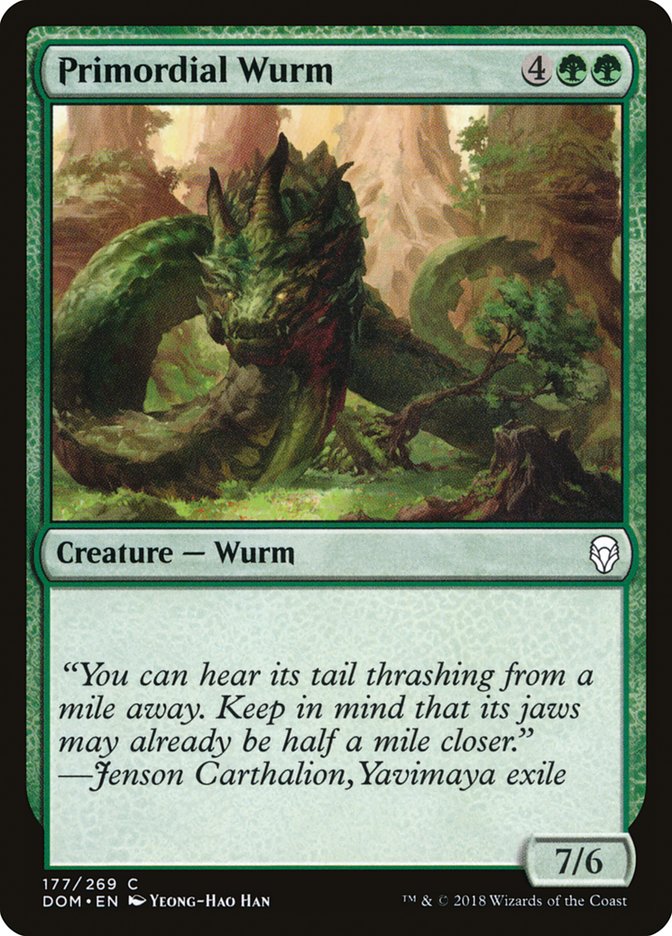 Primordial Wurm [Dominaria] | Good Games Morley