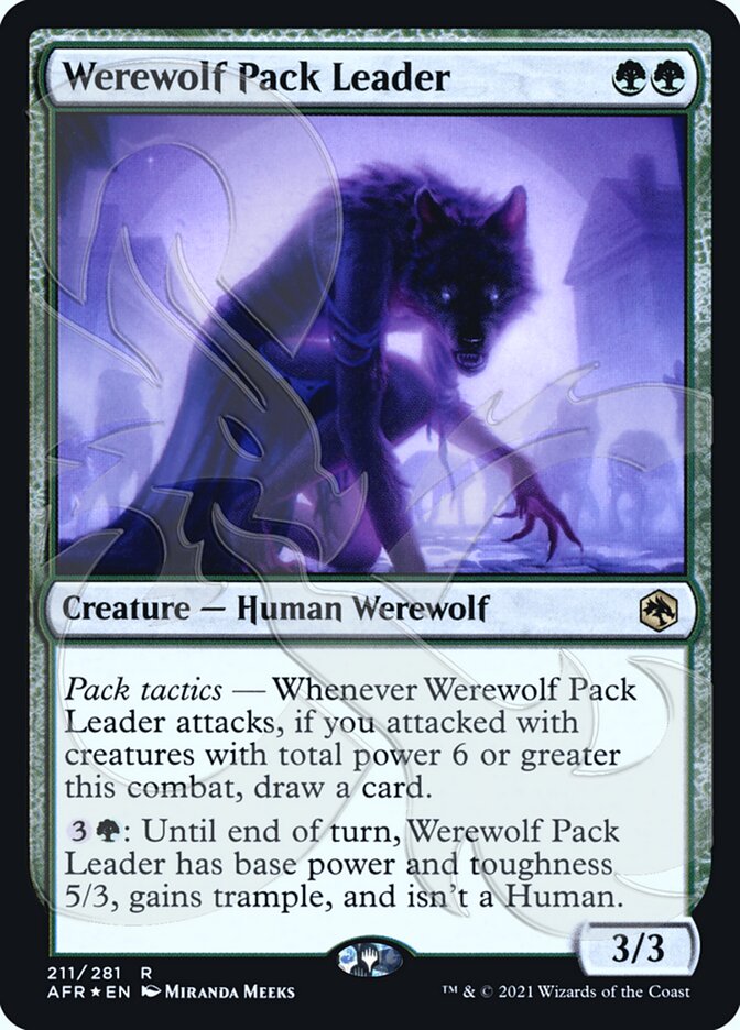 Werewolf Pack Leader (Ampersand Promo) [Dungeons & Dragons: Adventures in the Forgotten Realms Promos] | Good Games Morley