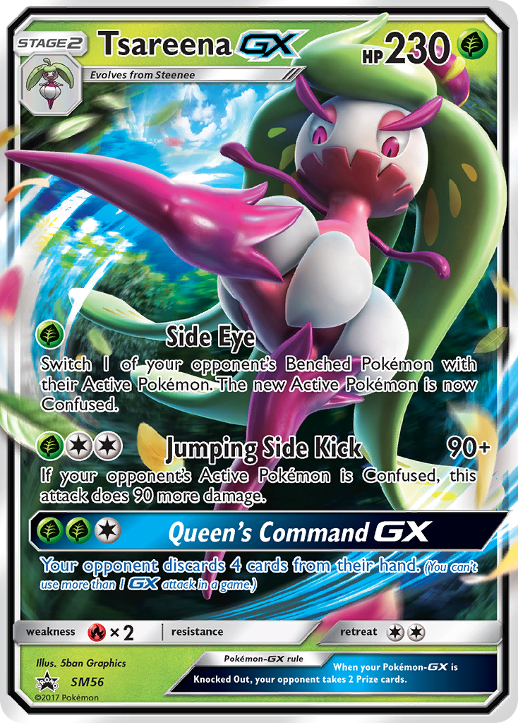 Tsareena GX (SM56) [Sun & Moon: Black Star Promos] | Good Games Morley
