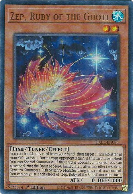 Zep, Ruby of the Ghoti [DABL-EN085] Ultra Rare | Good Games Morley
