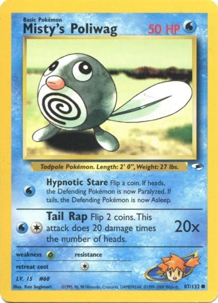 Misty's Poliwag (87/132) [Gym Heroes Unlimited] | Good Games Morley