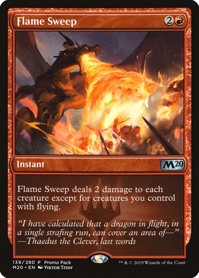 Flame Sweep (Promo Pack) [Core Set 2020 Promos] | Good Games Morley