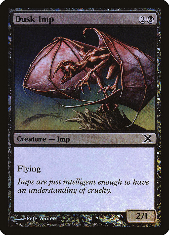 Dusk Imp (Premium Foil) [Tenth Edition] | Good Games Morley