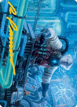 Ludevic, Necrogenius Art Card (Gold-Stamped Signature) [Innistrad: Midnight Hunt Art Series] | Good Games Morley
