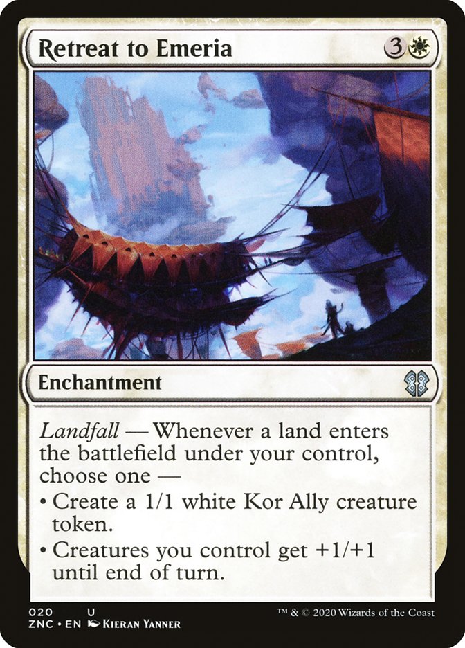 Retreat to Emeria [Zendikar Rising Commander] | Good Games Morley
