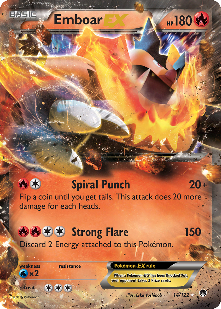 Emboar EX (14/122) [XY: BREAKpoint] | Good Games Morley