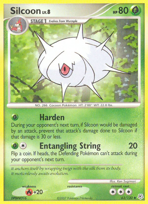 Silcoon (63/130) [Diamond & Pearl: Base Set] | Good Games Morley