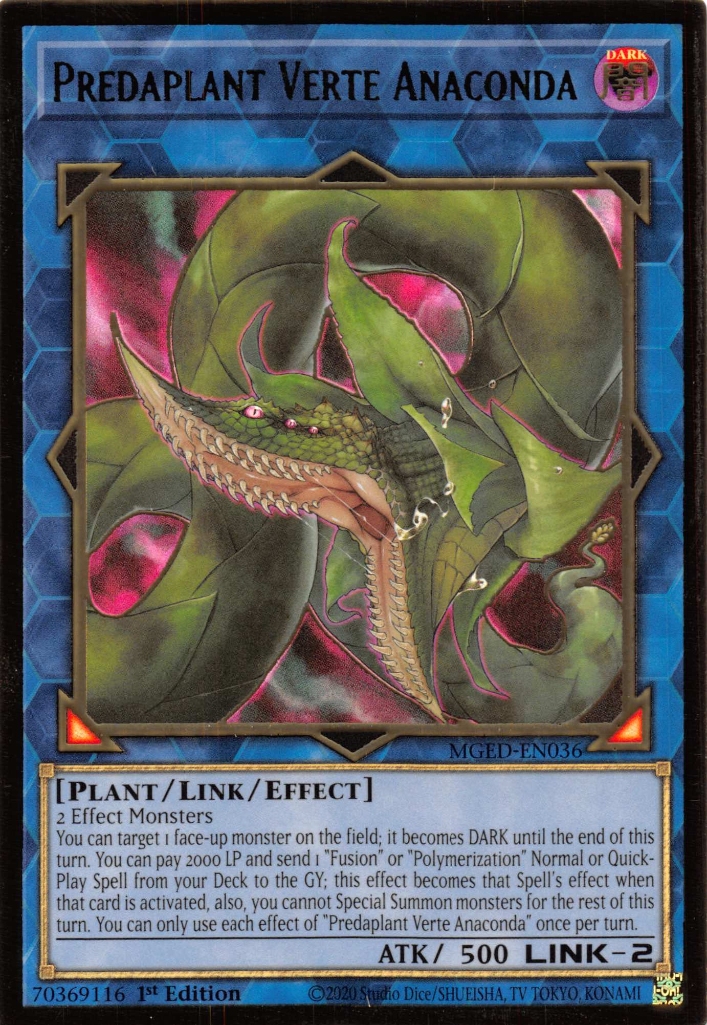 Predaplant Verte Anaconda [MGED-EN036] Gold Rare | Good Games Morley