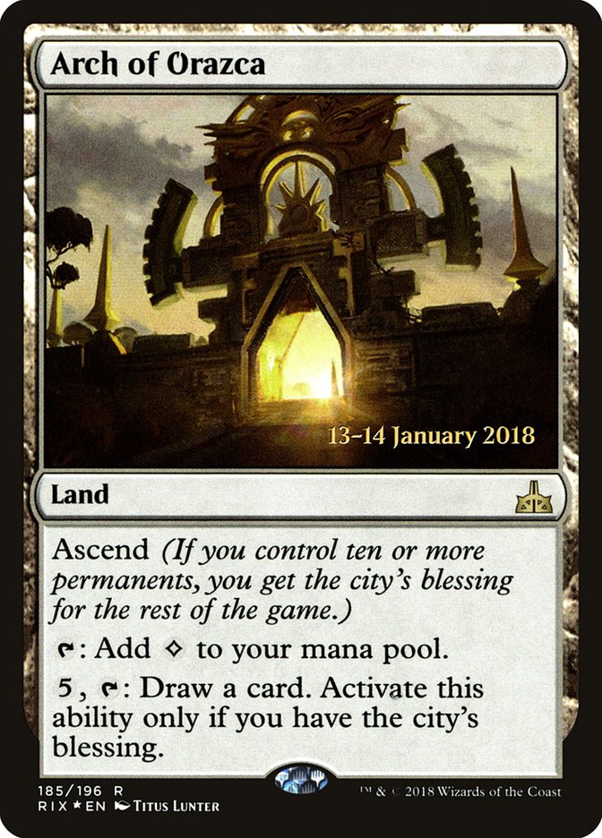 Arch of Orazca [Rivals of Ixalan Prerelease Promos] | Good Games Morley