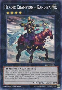 Heroic Champion - Gandiva (Shatterfoil) [BP03-EN124] Rare | Good Games Morley