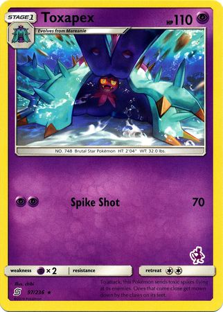 Toxapex (97/236) (Mewtwo Deck) [Battle Academy 2020] | Good Games Morley