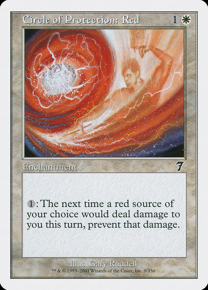 Circle of Protection: Red [Seventh Edition] | Good Games Morley