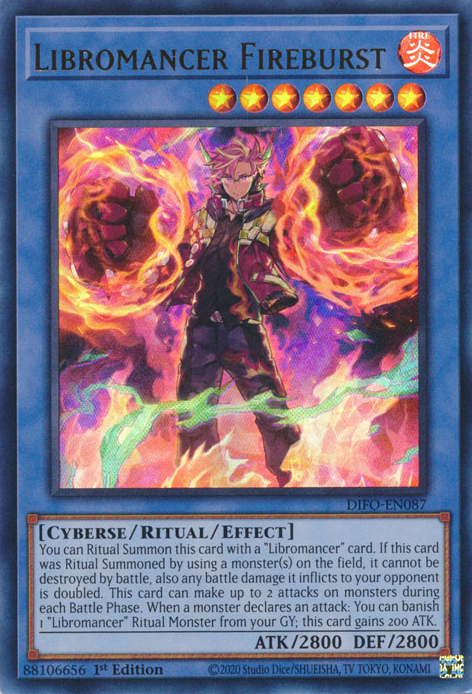 Libromancer Fireburst [DIFO-EN087] Ultra Rare | Good Games Morley