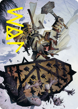 Estwald Shieldbasher Art Card (Gold-Stamped Signature) [Innistrad: Crimson Vow Art Series] | Good Games Morley