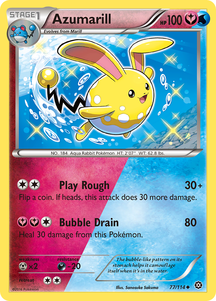 Azumarill (77/114) [XY: Steam Siege] | Good Games Morley
