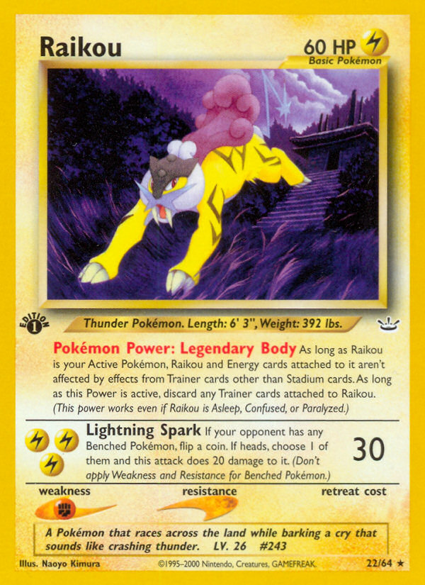 Raikou (22/64) [Neo Revelation 1st Edition] | Good Games Morley