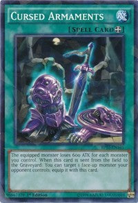 Cursed Armaments (Shatterfoil) [BP03-EN169] Common | Good Games Morley