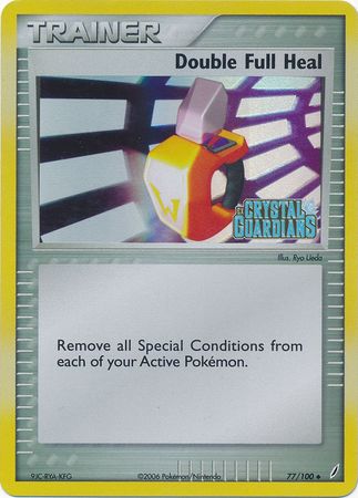 Double Full Heal (77/100) (Stamped) [EX: Crystal Guardians] | Good Games Morley