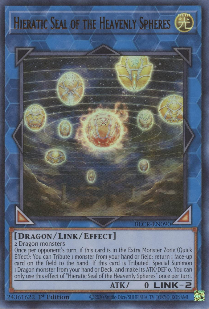 Hieratic Seal of the Heavenly Spheres [BLCR-EN090] Ultra Rare | Good Games Morley